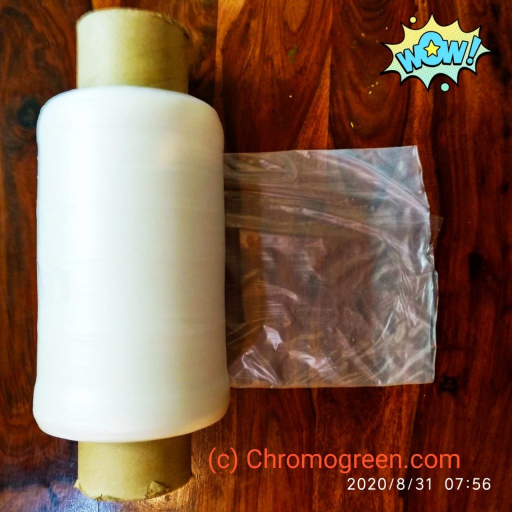 100 % Compostable wrapping Rolls (Per Kg ) - Chromogreen
